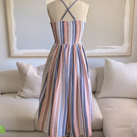 Free People Striped Midi Dress - Picture 4 of 6